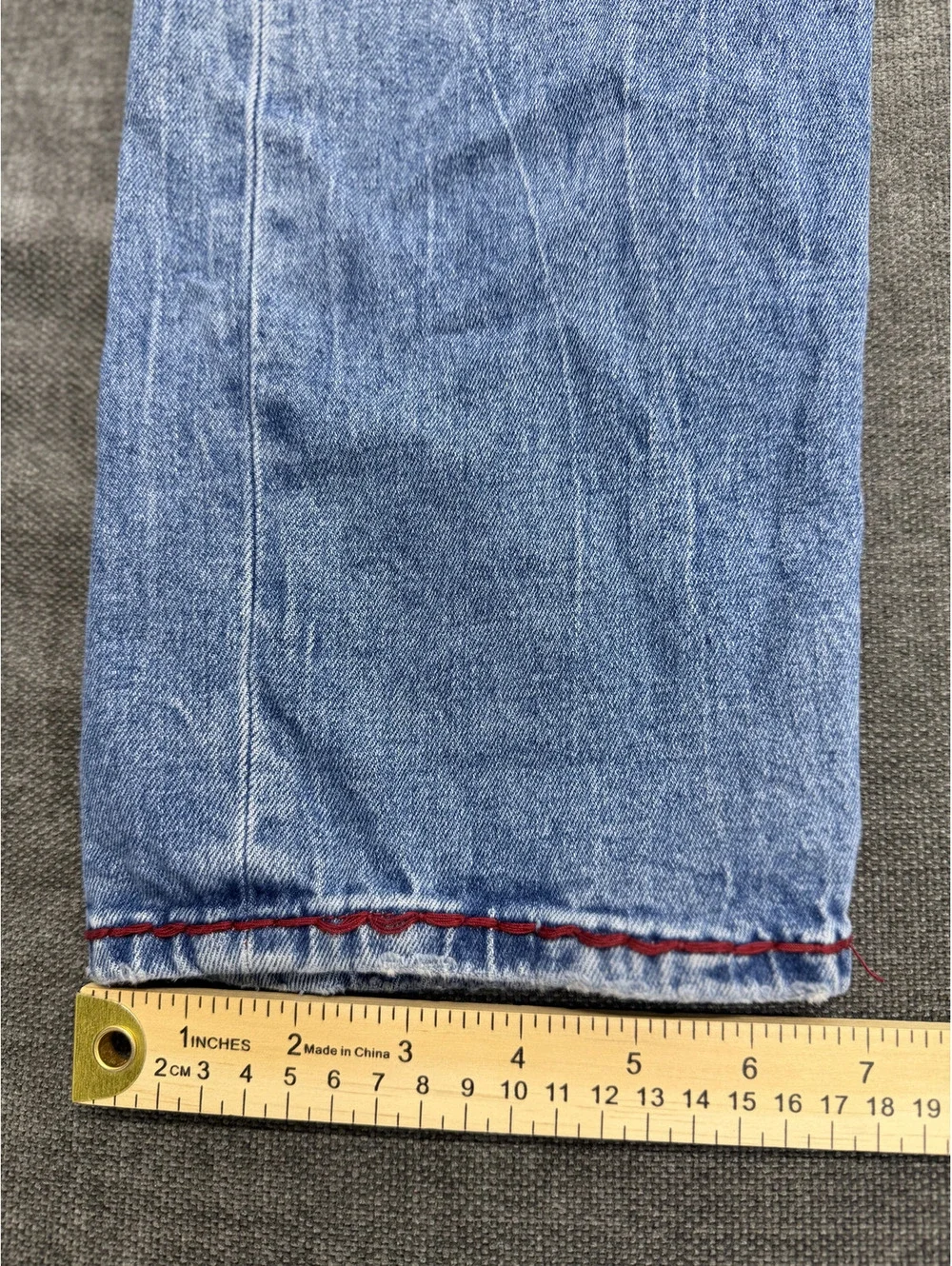 True Religion Rocco Relaxed Skinny Jeans Size 36 Light Blue Denim